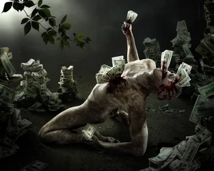 El dinero consume al ser humano