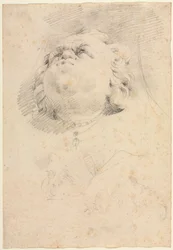 Boceto de cabezas después de la Fuente de Neptuno de Giambologna