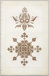 El arte del diseño decorativo: con un apéndice, dando las horas del día en que las flores se abren, publicado por Day & Son, Londres, 1862