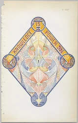 El arte del diseño decorativo: con un apéndice, dando las horas del día en que las flores se abren, publicado por Day & Son, Londres, 1862