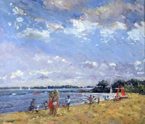 Atardecer, Carnac (óleo sobre lienzo)