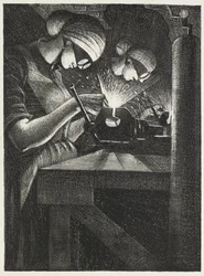Soldadores de acetileno, 1917