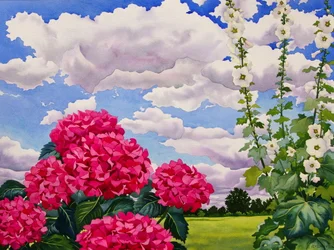 Flores en el borde de un prado, 2008