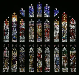 El Espíritu de Dios: ventana de la Sala Capitular por Christopher Whall