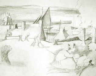 Pueblo pesquero bretón, c.1929-30
