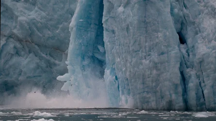 Potente desprendimiento de un glaciar