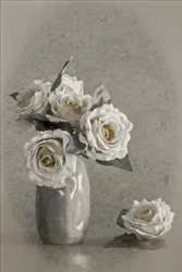 Elegantes rosas blancas