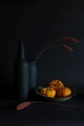 Calabazas otoñales melancólicas