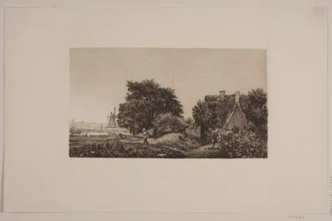 Paisaje con molino