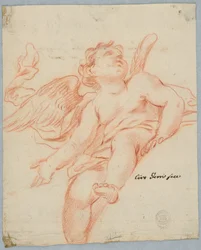 Un ángel sentado