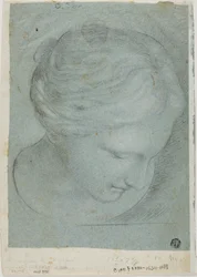 Cabeza femenina esculpida