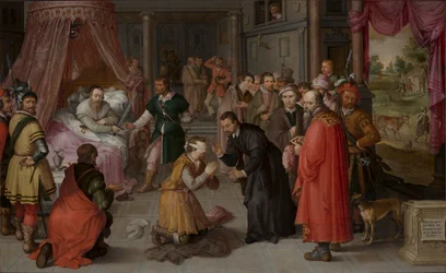 La Justicia de Guillermo III, Conde de Holanda por Claes Jacobsz. van der Heck Stedelijk Museum Alkmaar 021015