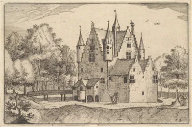 Un Castillo, placa 22 de Regiunculae et Villae Aliquot Ducatus Brabantiae, ca. 1610