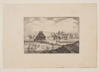 Granjas y campos de blanqueo, vistas de los alrededores de Haarlem (Plaisante Plaetsen)
