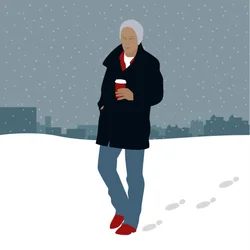 Café en la nieve