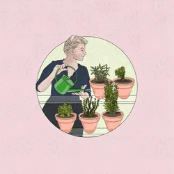 Jardinería de hierbas, 2024 (digital)