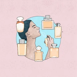 Contador de perfumes, 2024 (digital)