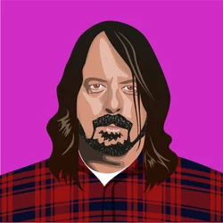 Retrato de Dave Grohl
