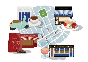 Clásicos de Soho para café, pastel y vino