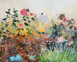 Un jardín veraniego lleno de colorido