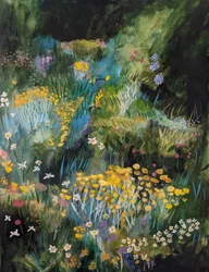 Jardín de flores silvestres