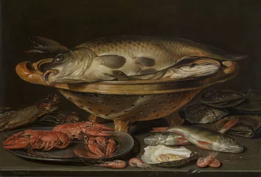 Naturaleza muerta con pescado, ca 1612-1621