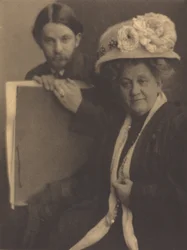 Alvin Langdon Coburn y su madre, c.1909