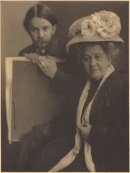 Alvin Langdon Coburn y su madre,c.1909 (foto)