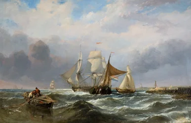Embarcaciones frente a la costa holandesa, 1829-1860