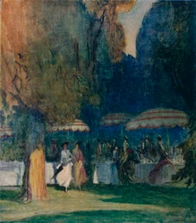 En los jardines de Kensington, 1914