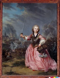 Retrato de Pierre Claude Secret de Gueidan como caballero de Malta Los Gueidan eran una gran familia provenzal. Pintura de Claude Arnulphy (1697-1786). 1748 Museo Granet, Aix en Provence