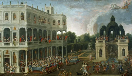 Banquete de las Amazonas, de Claude Deruet (1588-1660)