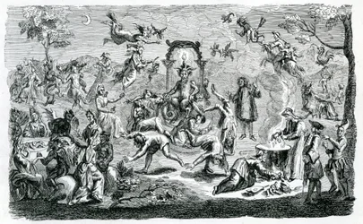 El sabbat de las brujas (grabado)