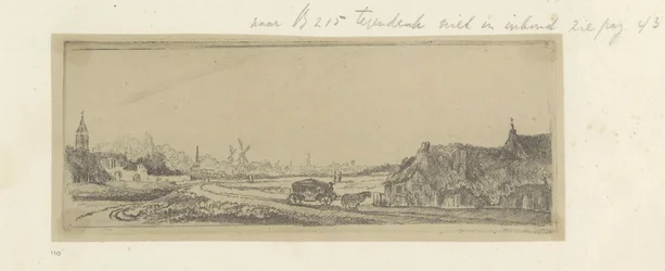 Landschap met een koets Colección de ochenta y cinco grabados originales (título de la serie)
