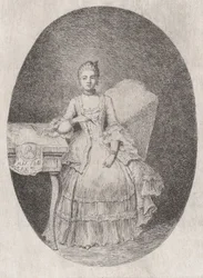 Retrato de Marguerite Le Comte, 1764