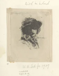 Zelfportret pone a Saskia: alleen Rembrandt Colección de ochenta y cinco grabados originales (título de la serie)
