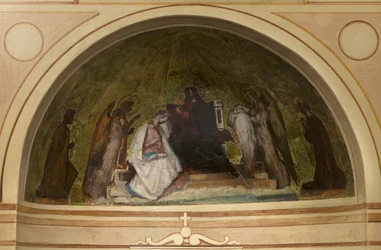 Maqueta terminada para la capilla de la Virgen de la iglesia de Saint-Philippe-du-Roule (tercer boceto): «La coronación de la Virgen», entre 1857 y 1860