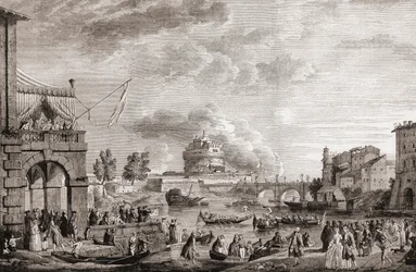 El Mausoleo de Adriano, también conocido como Castel Sant