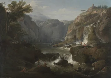 Las cascadas en Tívoli, 1737