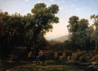 La huida a Egipto (óleo sobre lienzo)