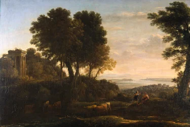 Paisaje con Mercurio y Battus