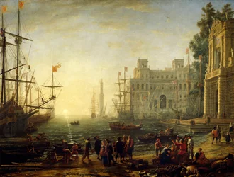 Puerto con Villa Medici