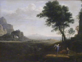 Alemán: Hagar und Ismael in der Wüste Agar e Ismael en el desierto