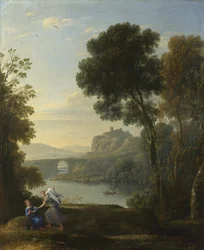 Paisaje con Agar y el ángel, 1646