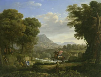 Paisaje con San Jorge y el Dragón