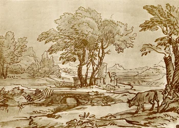 Paisaje con puente