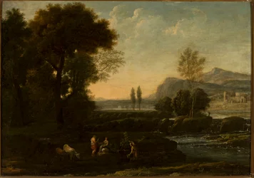 Paisaje con pastores