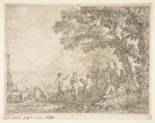 La danza campestre, placa grande, ca. 1637