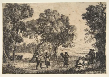 El baile campestre Placa pequeña, ca. 1637