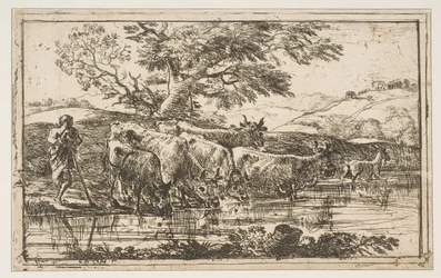 El rebaño en el abrevadero, 1635